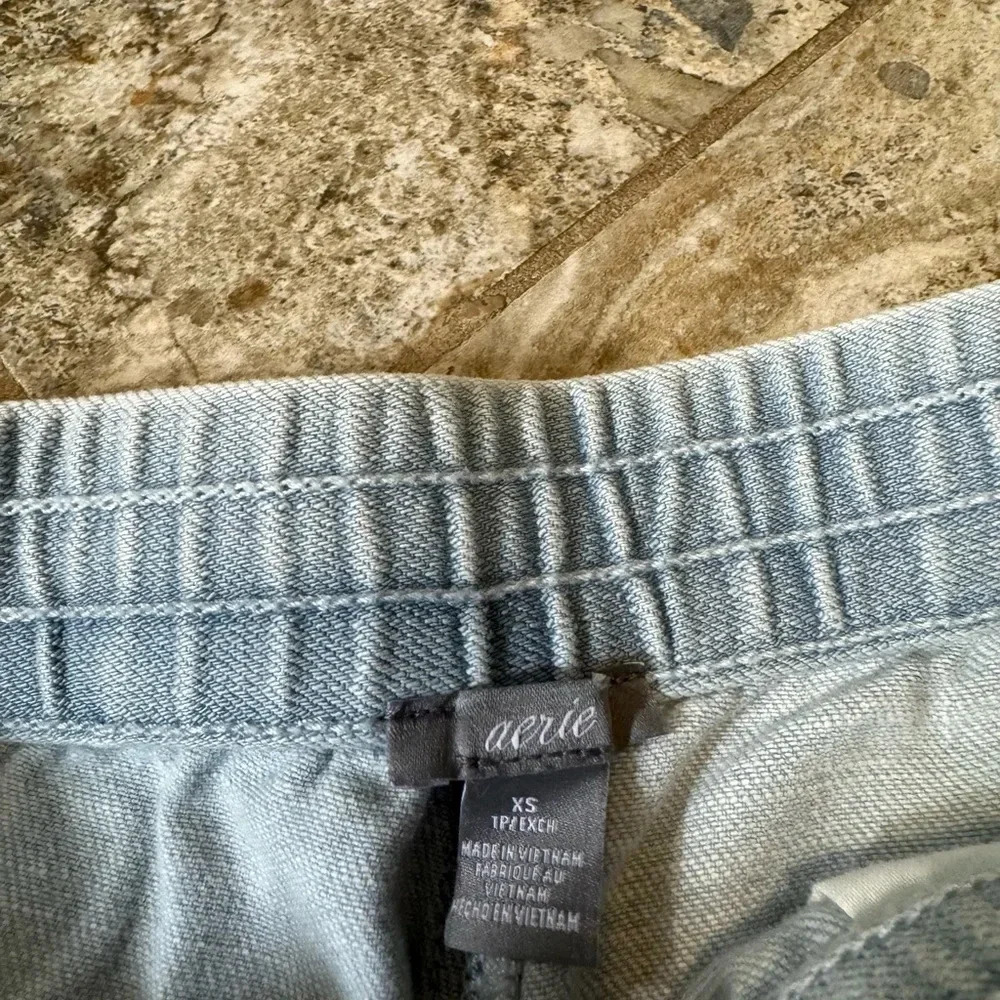 aerie drawstring denim shorts - Picture 2 of 3